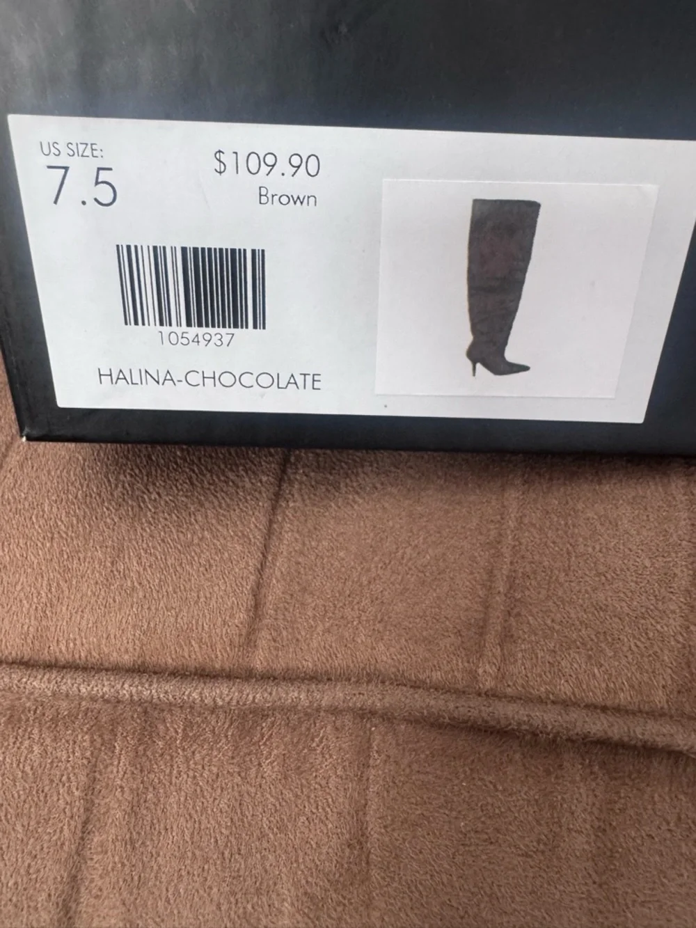 Azalea Wang Halina Chocolate Thigh High Boots – Suede Stiletto – Size 6, 7, 7.5